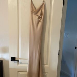 Elegant Cream Slip Dress